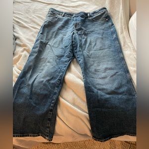 Express 90’s ankle boot cut mid rise blue jeans 16R
